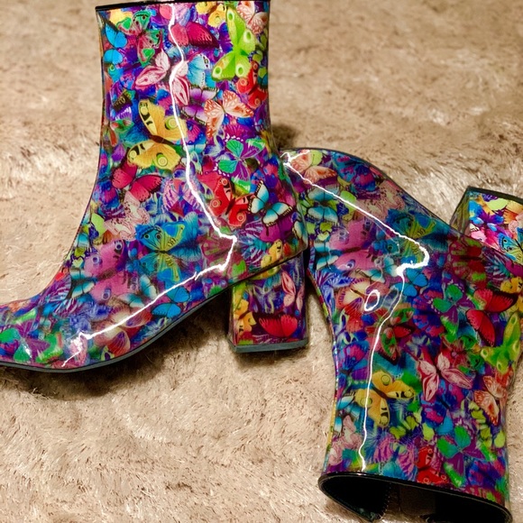 Bad Habit Shoes - HALOGRAM BUTTERFLY BOOTS   🦋